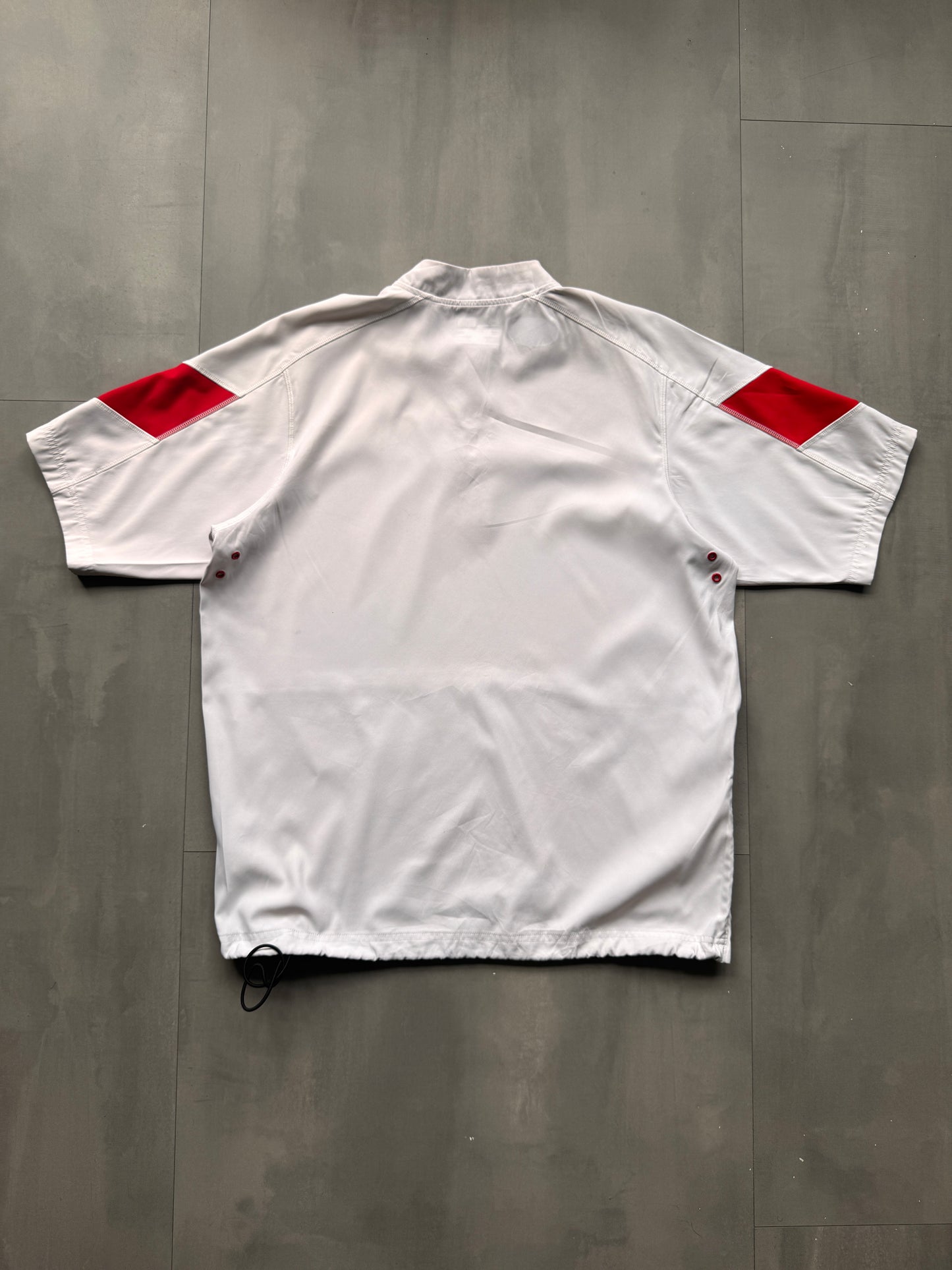 VINTAGE UNDERARMOUR UTAH UTES WHITE SPORT TEE - L