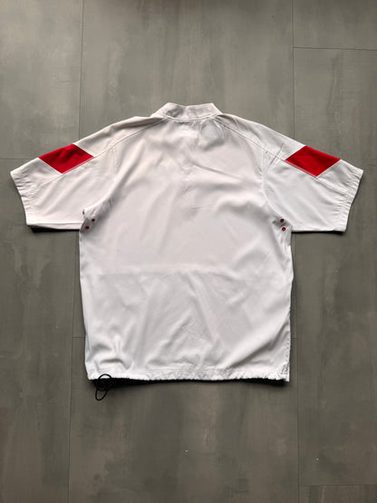 VINTAGE UNDERARMOUR UTAH UTES WHITE SPORT TEE - L