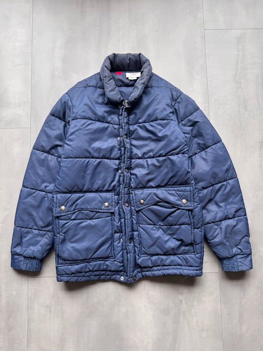 VINTAGE DICKIES NAVY PUFFER COAT - S