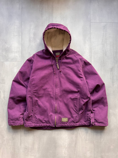 VINTAGE LILAC SHERPA LINED ACTIVE JACKET - M