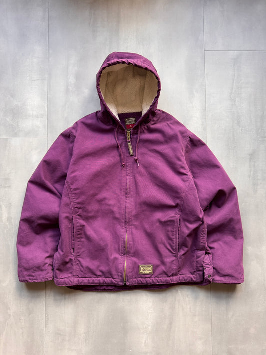 VINTAGE LILAC SHERPA LINED ACTIVE JACKET - M