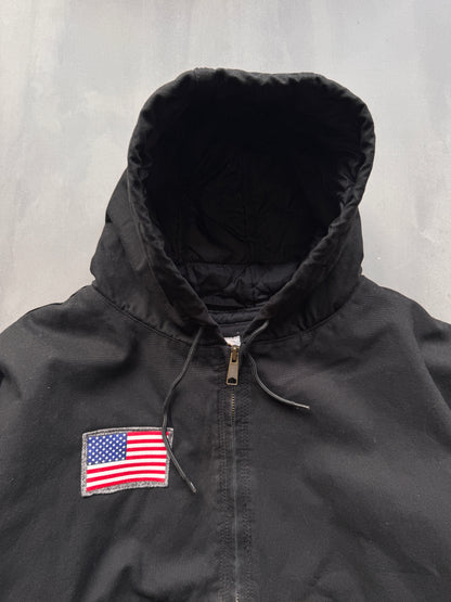 CARHARTT REWORKED CAMO PATTERN ACTIVE JACKET - L