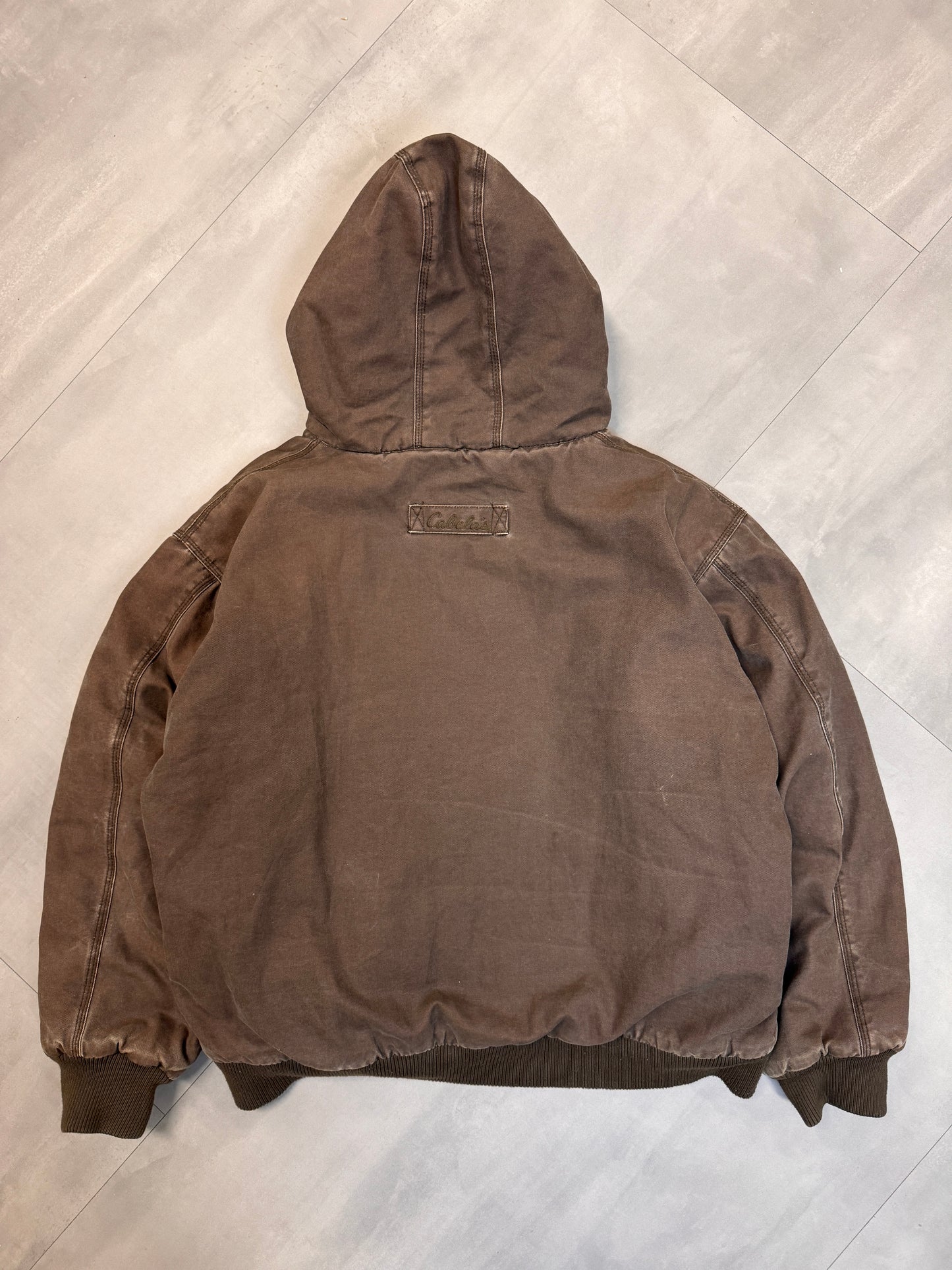 CABELA'S DARK GREY/BROWN ACTIVE JACKET - XXLARGE