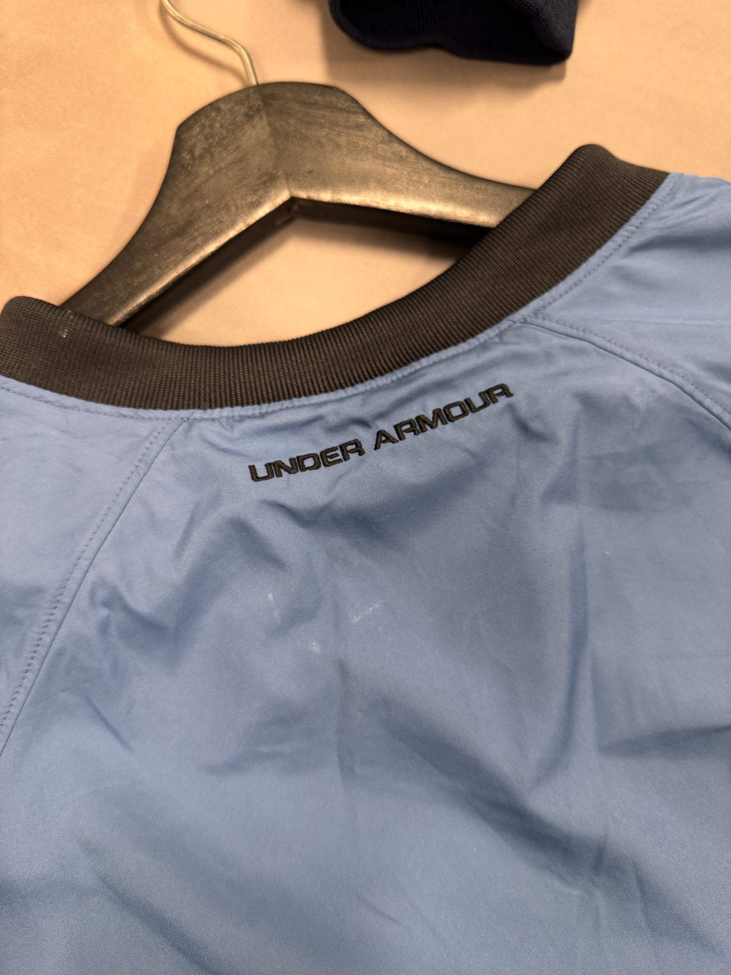 VINTAGE UNDERARMOUR NEW MEXICO TECH BLUE WINDBREAKER - XL
