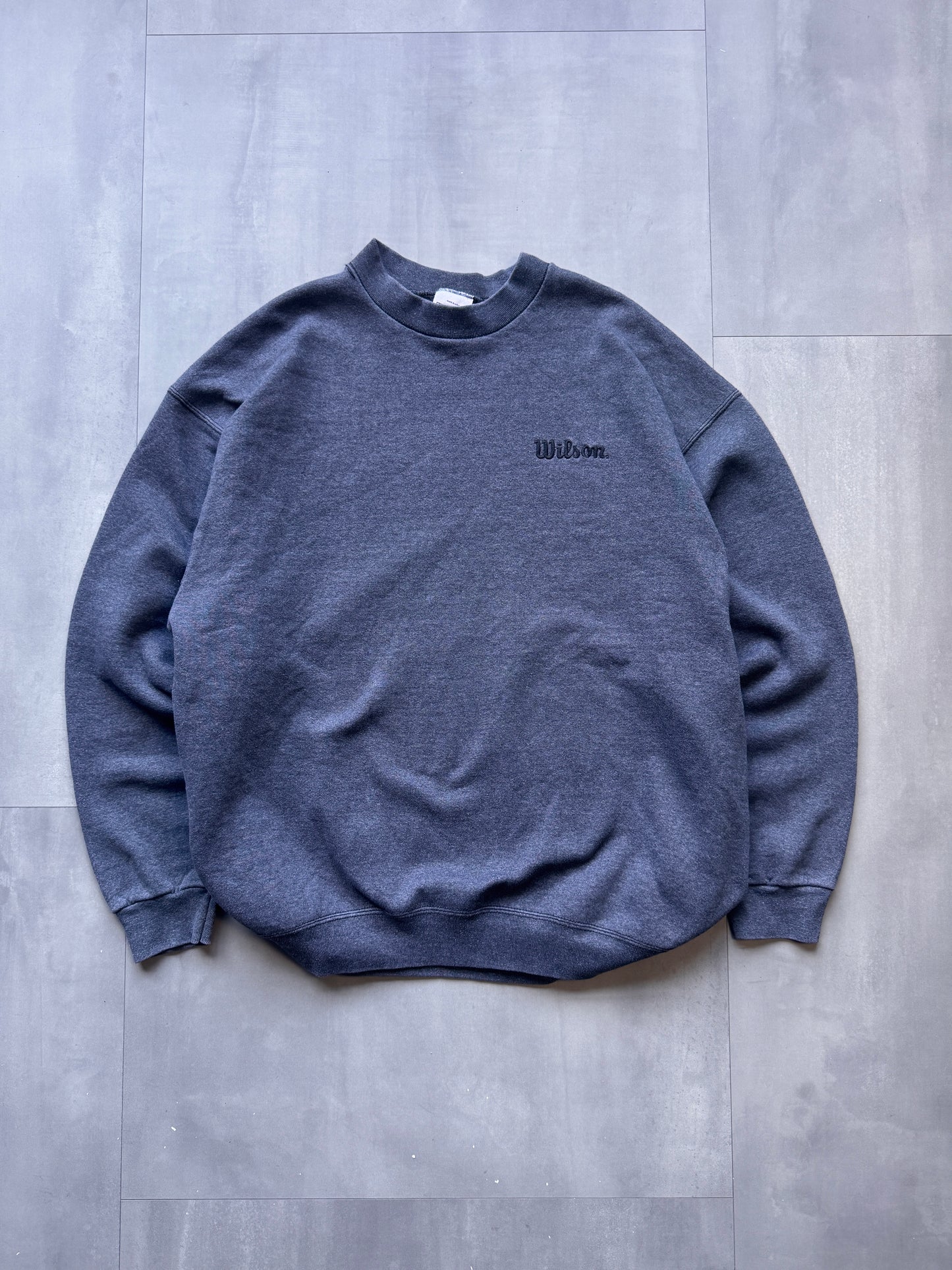 VINTAGE WILSON GREY SWEATER - XLARGE