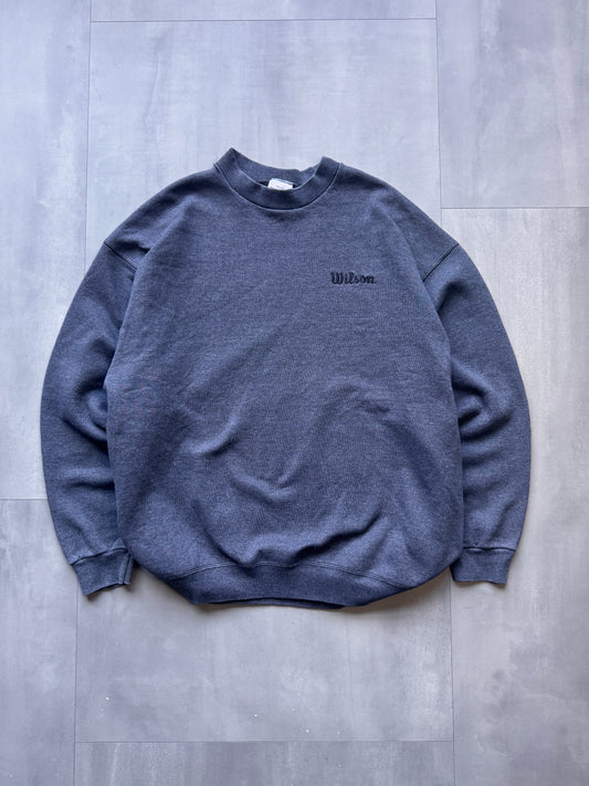 VINTAGE WILSON GREY SWEATER - XLARGE