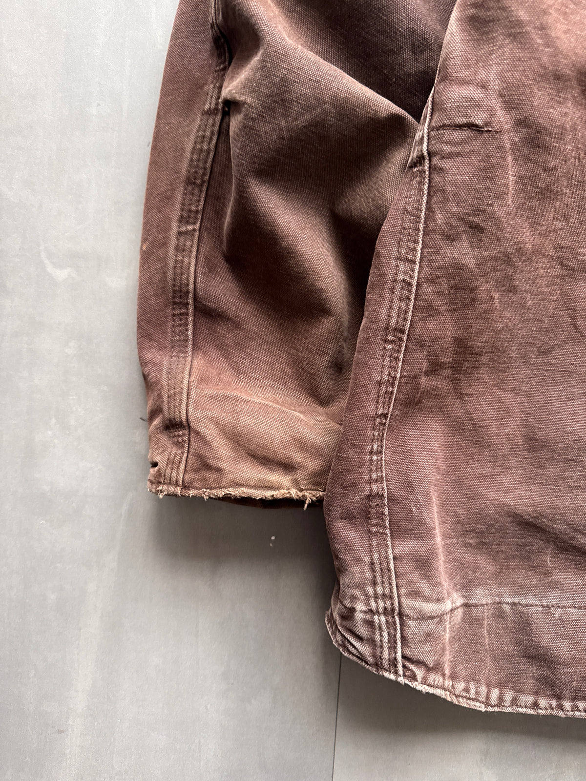 VINTAGE CARHARTT DARK BROWN SHERPA LINED ARCTIC JACKET - XL