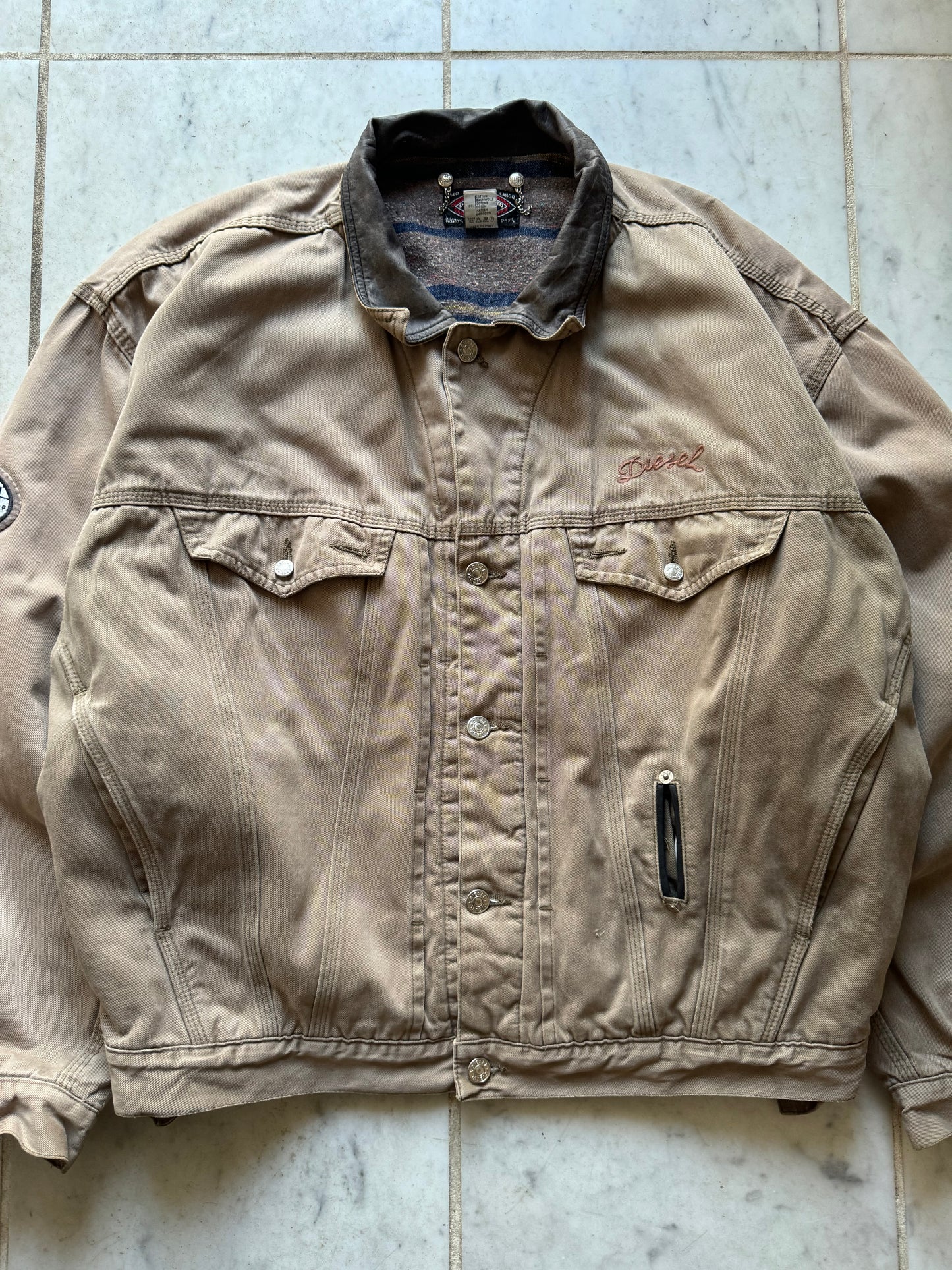 DIESEL INDUSTRY x HARLEY DAVIDSON CORDUROY JACKET - XLARGE