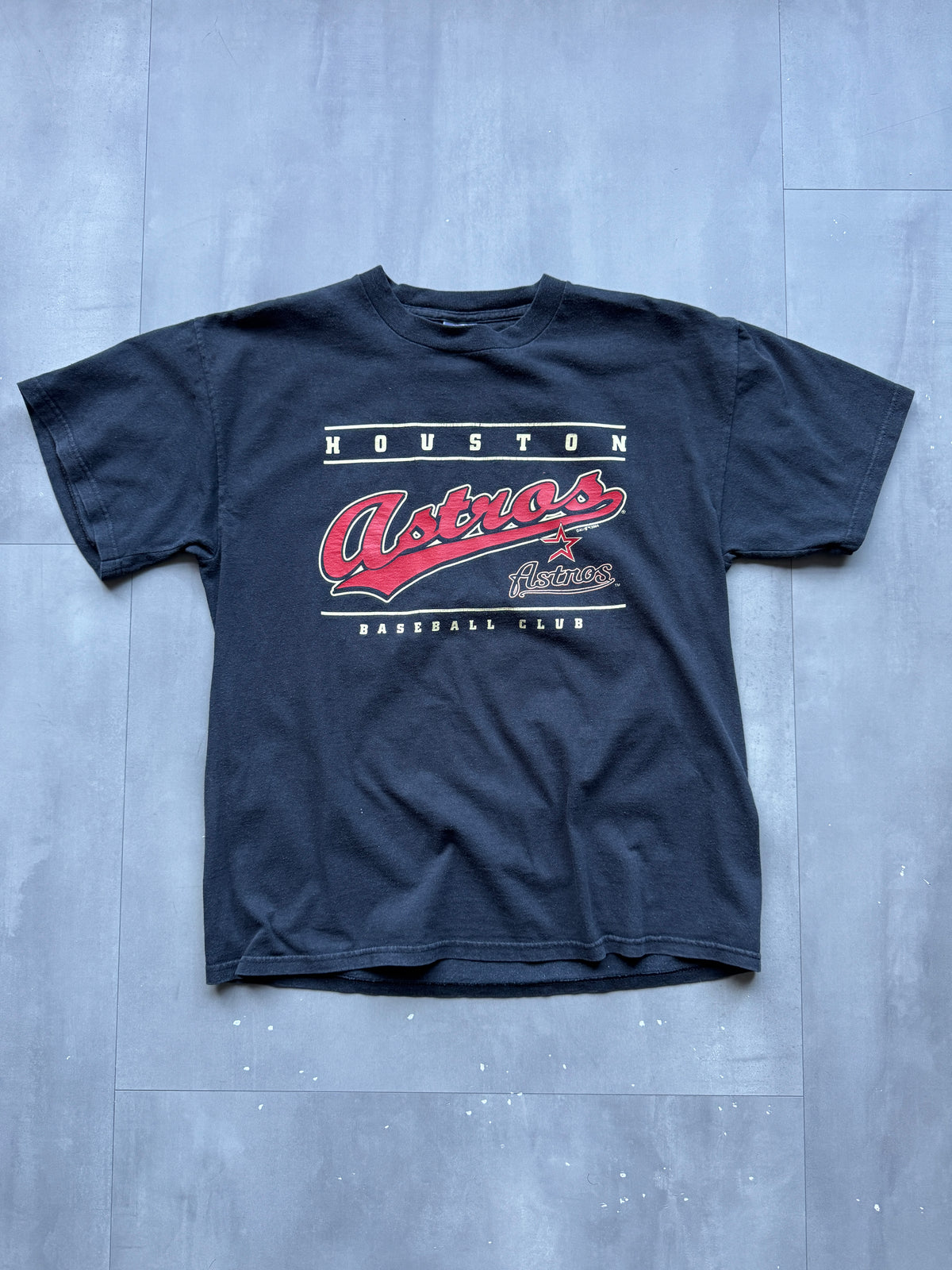 VINTAGE MLB 2004 HOUSTON ASTROS BLACK T-SHIRT - XL