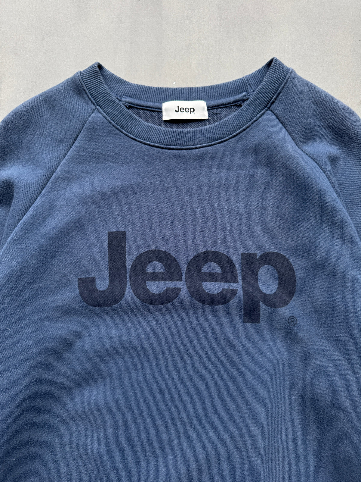 VINTAGE JEEP BLUE SWEATER - S