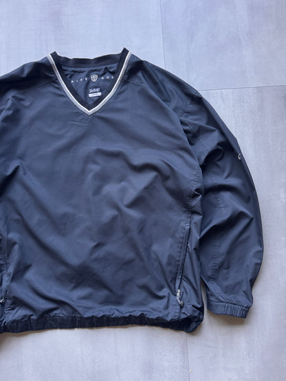 VINTAGE NIKE GOLF BLACK WINDBREAKER - XL