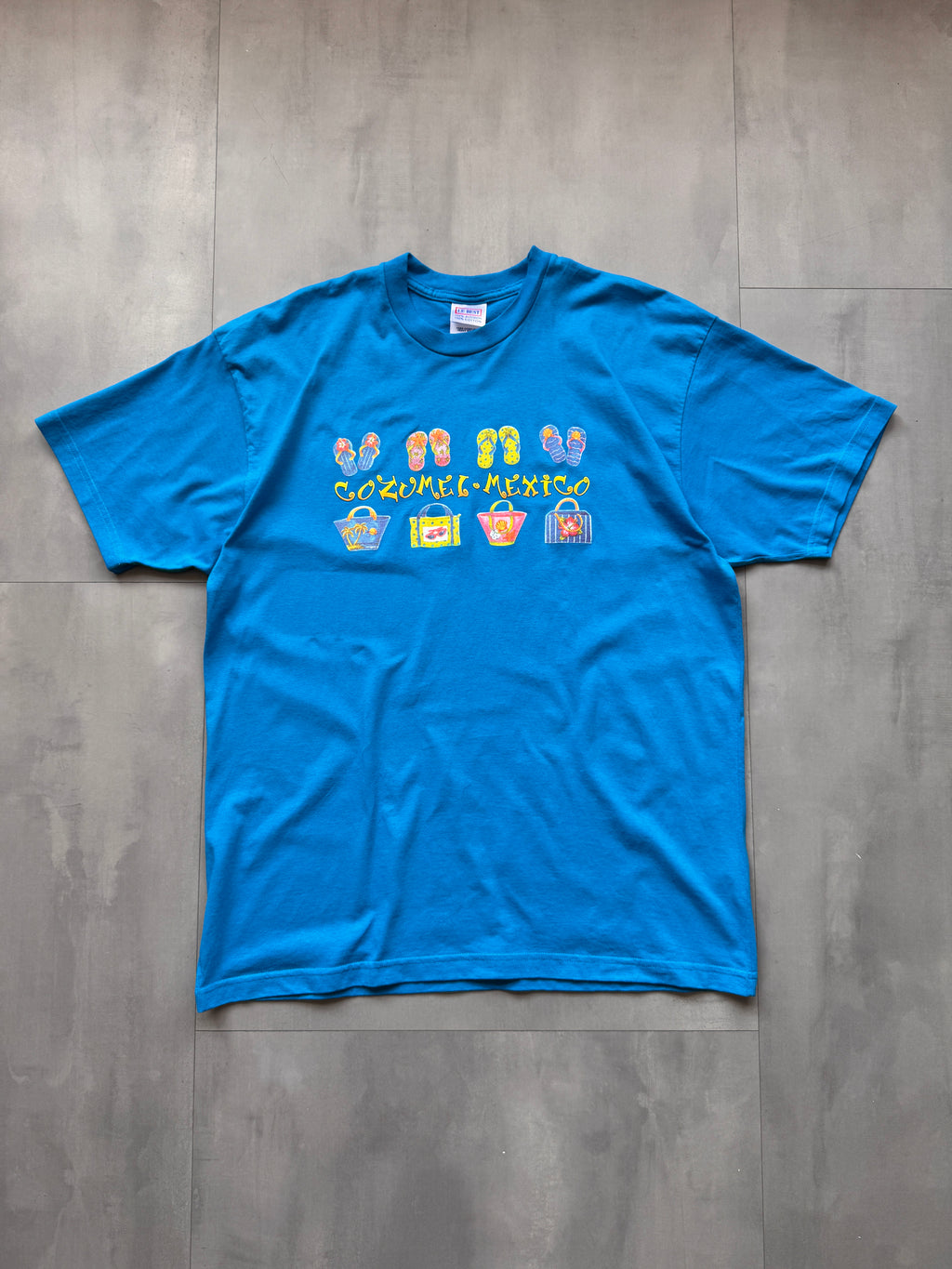 VINTAGE MEXICO LIGHT BLUE TEE - XXL