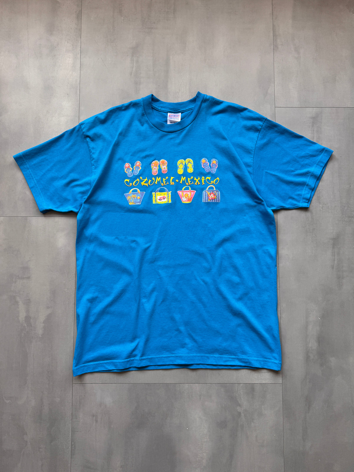 VINTAGE MEXICO LIGHT BLUE TEE - XXL