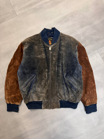 PHASE 3 SUEDE BOMBER JACKET - MEDIUM