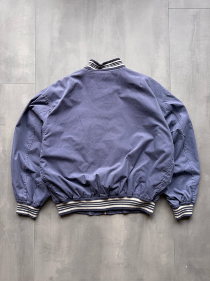 VINTAGE COMPLICES BLUE BOMBER JACKET - M