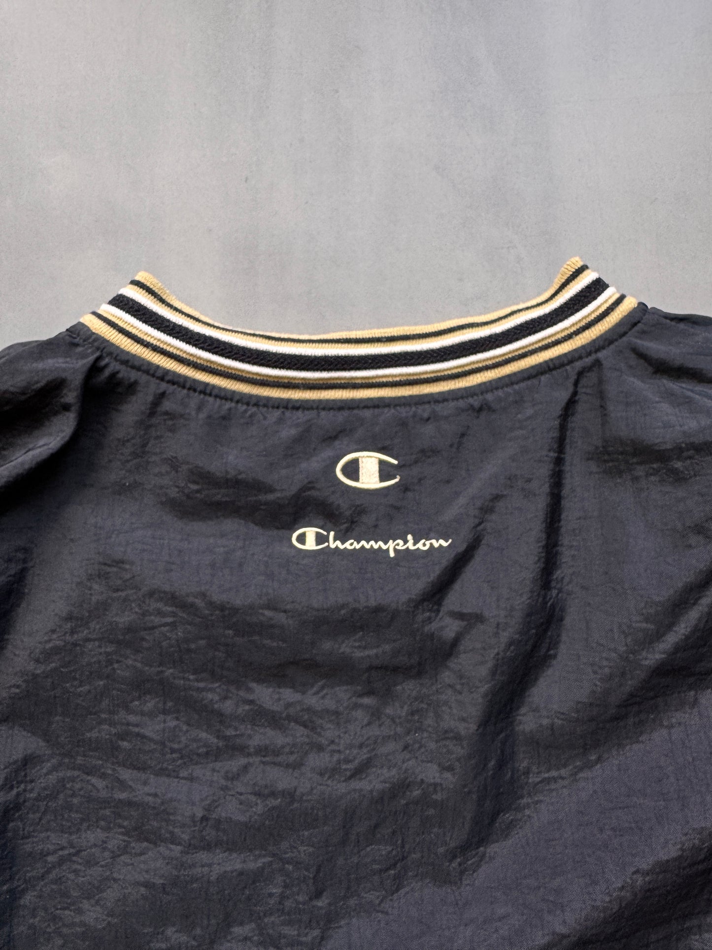 VINTAGE CHAMPION BLACK WINDBREAKER - XXL