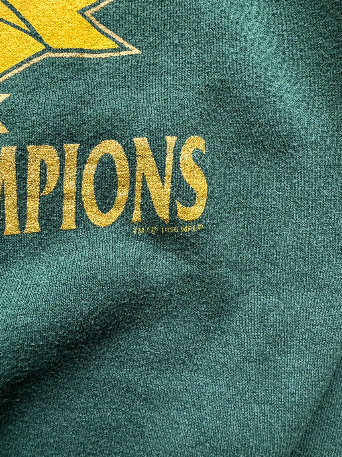 VINTAGE LEE NFL GREEN BAY PACKERS '95/'96 DIVISION CHAMPIONS SWEATER - XL