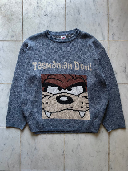 LOONEY TUNES TASMANIAN DEVIL KNIT JUMPER - XLARGE