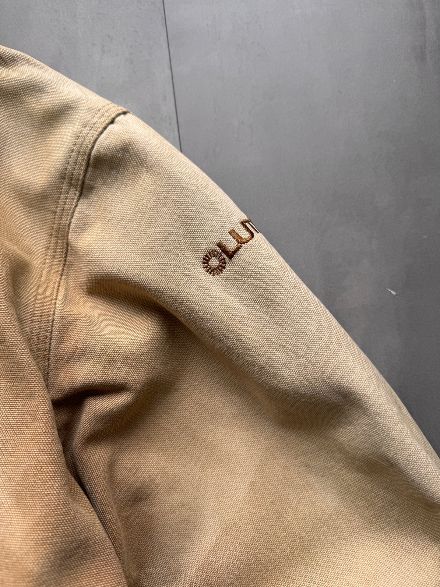 VINTAGE CARHARTT TAN FADED ACTIVE JACKET - XL
