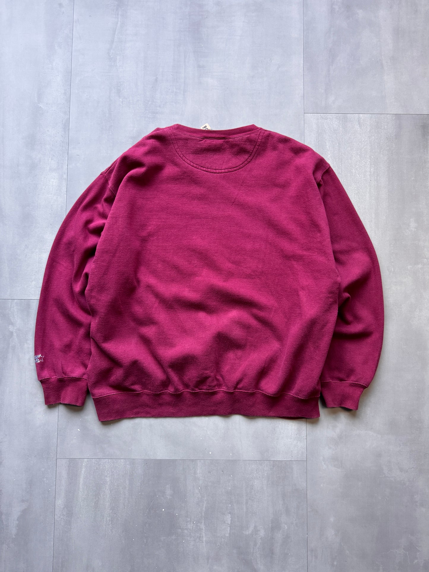 VINTAGE STARTER CRIMSON TIDE BURGUNDY SWEATER - XLARGE