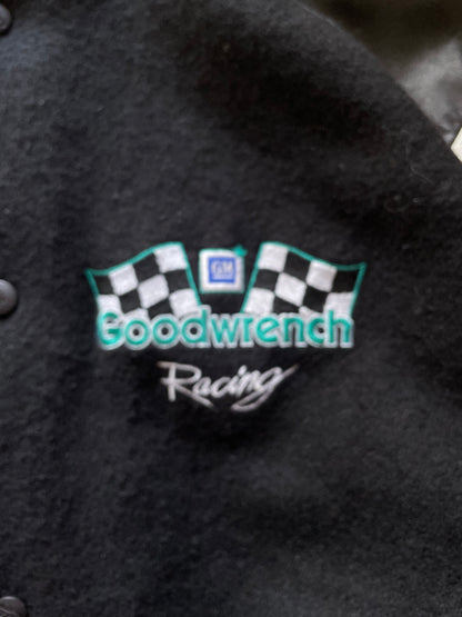 VARSITY RACING JACKET  'GOODWRENCH RACING' TURQUOISE/BLACK JACKET - LARGE