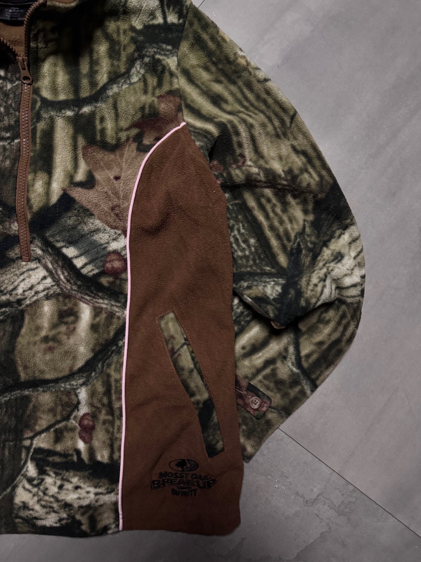 REALTREE MOSSY OAK 1/4 ZIP FLEECE - XSMALL