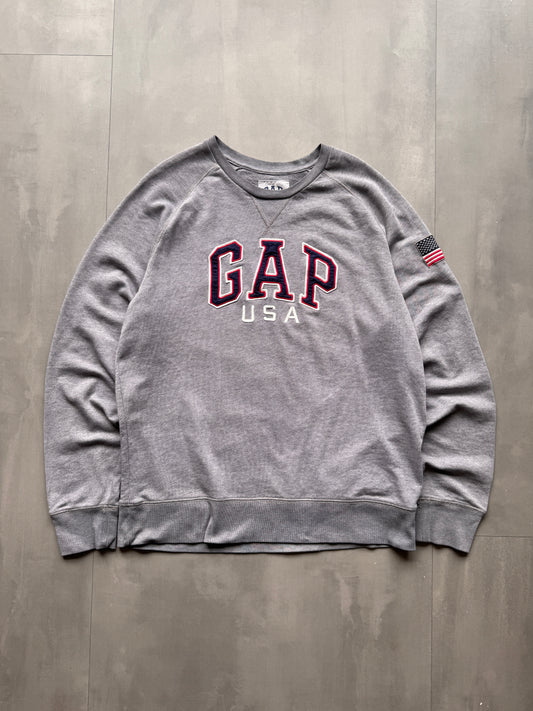 VINTAGE GAP USA GREY LONGSLEEVE - L
