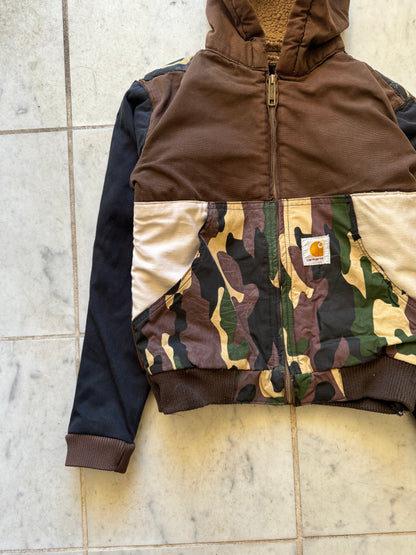 CARHARTT REWORKED CAMO PATTERN ACTIVE JACKET - XXSMALL