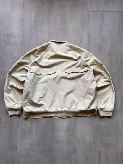 VINTAGE SCHOTT NYC BEIGE TRUCKER JACKET - L