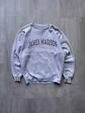 VINTAGE JANSPORT 'JAMES MADISON' GREY SWEATER - SMALL