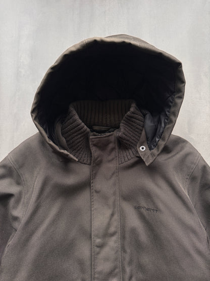 VINTAGE CARHARTT GREY/GREEN JACKET - M
