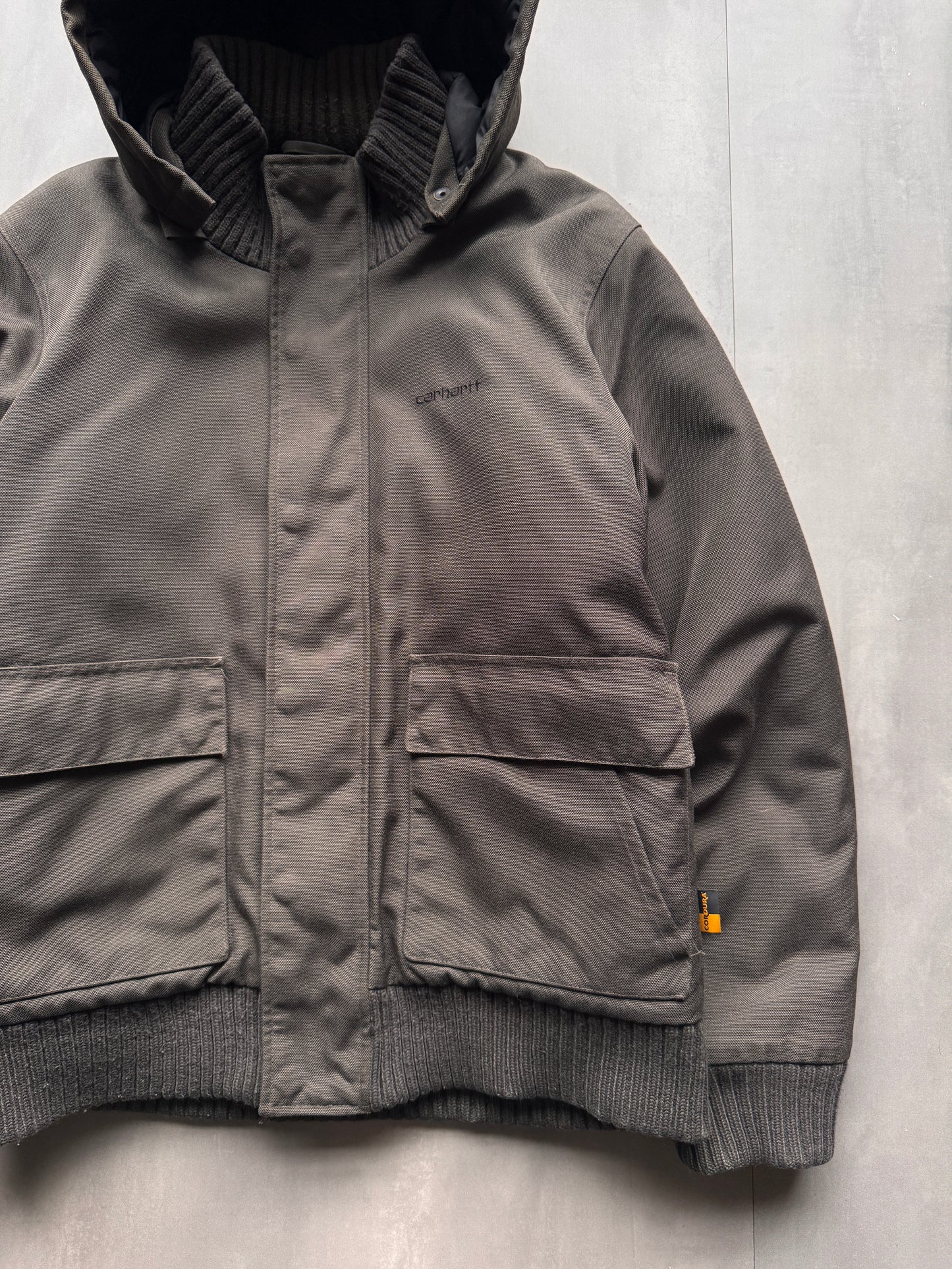 VINTAGE CARHARTT GREY/GREEN JACKET - M