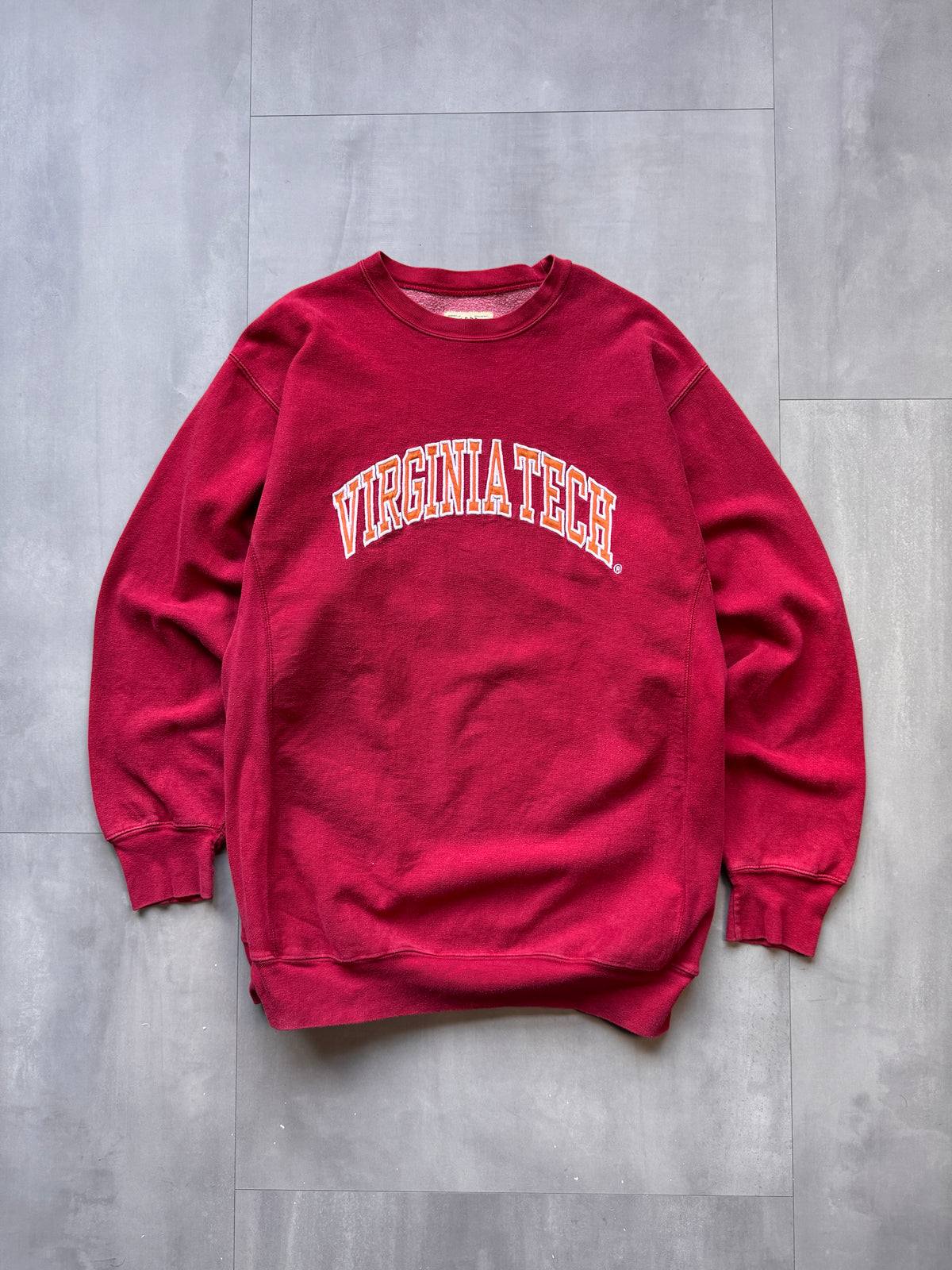VINTAGE STEVE & BARRY'S VIRGINIA TECH HEAVYWEIGHT SWEATER - XXLARGE