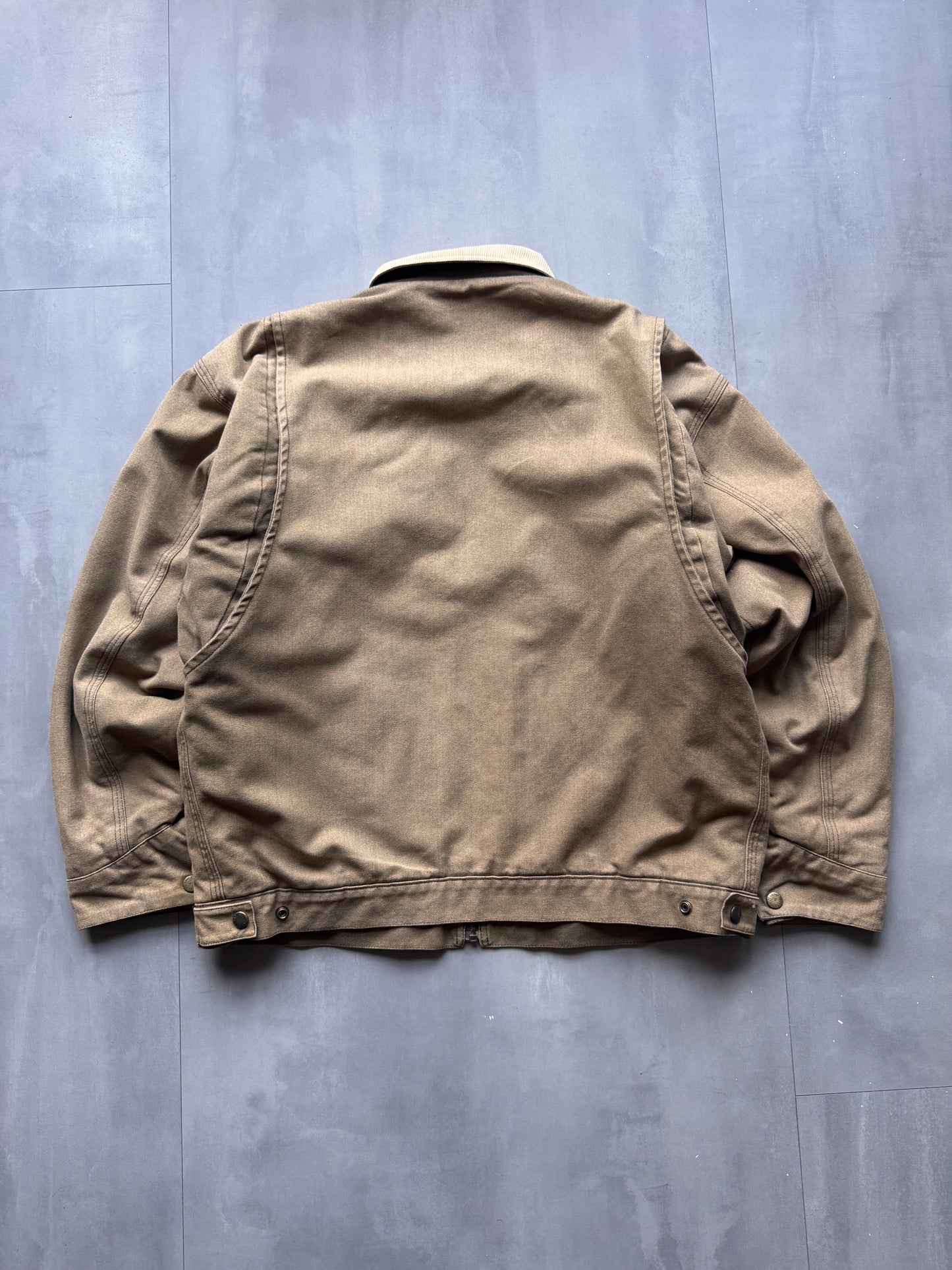 VINTAGE CREEKS LINED GREEN/GREY DETROIT JACKET - L