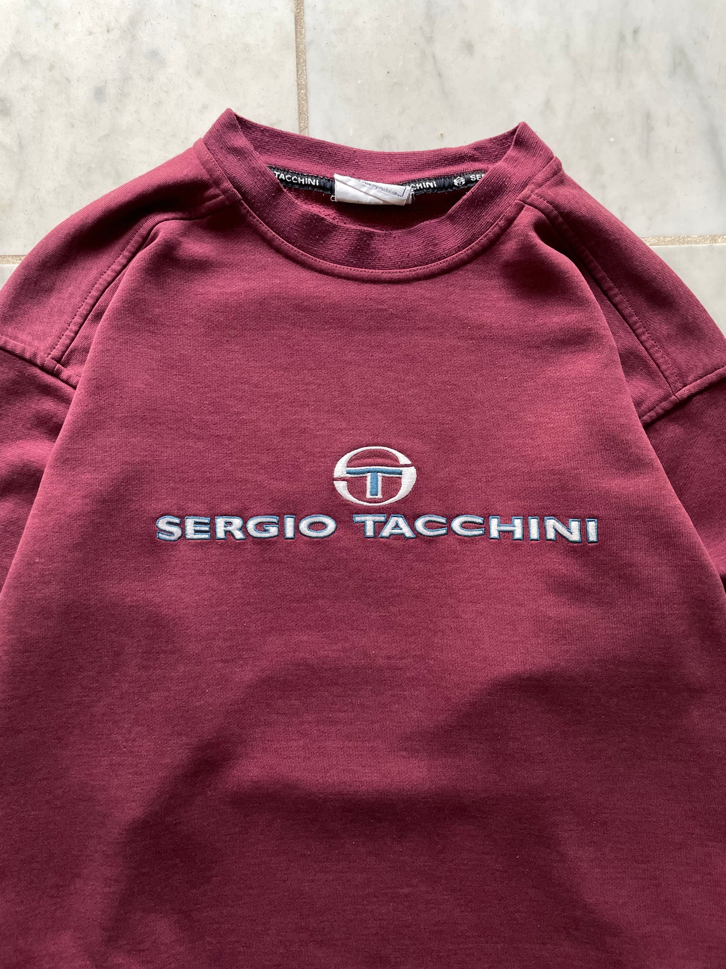 SERGIO TACCHINI BURGUNDY SWEATER - MEDIUM