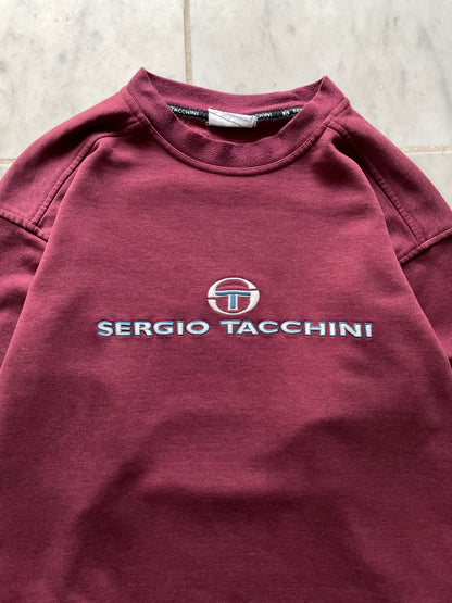 SERGIO TACCHINI BURGUNDY SWEATER - MEDIUM