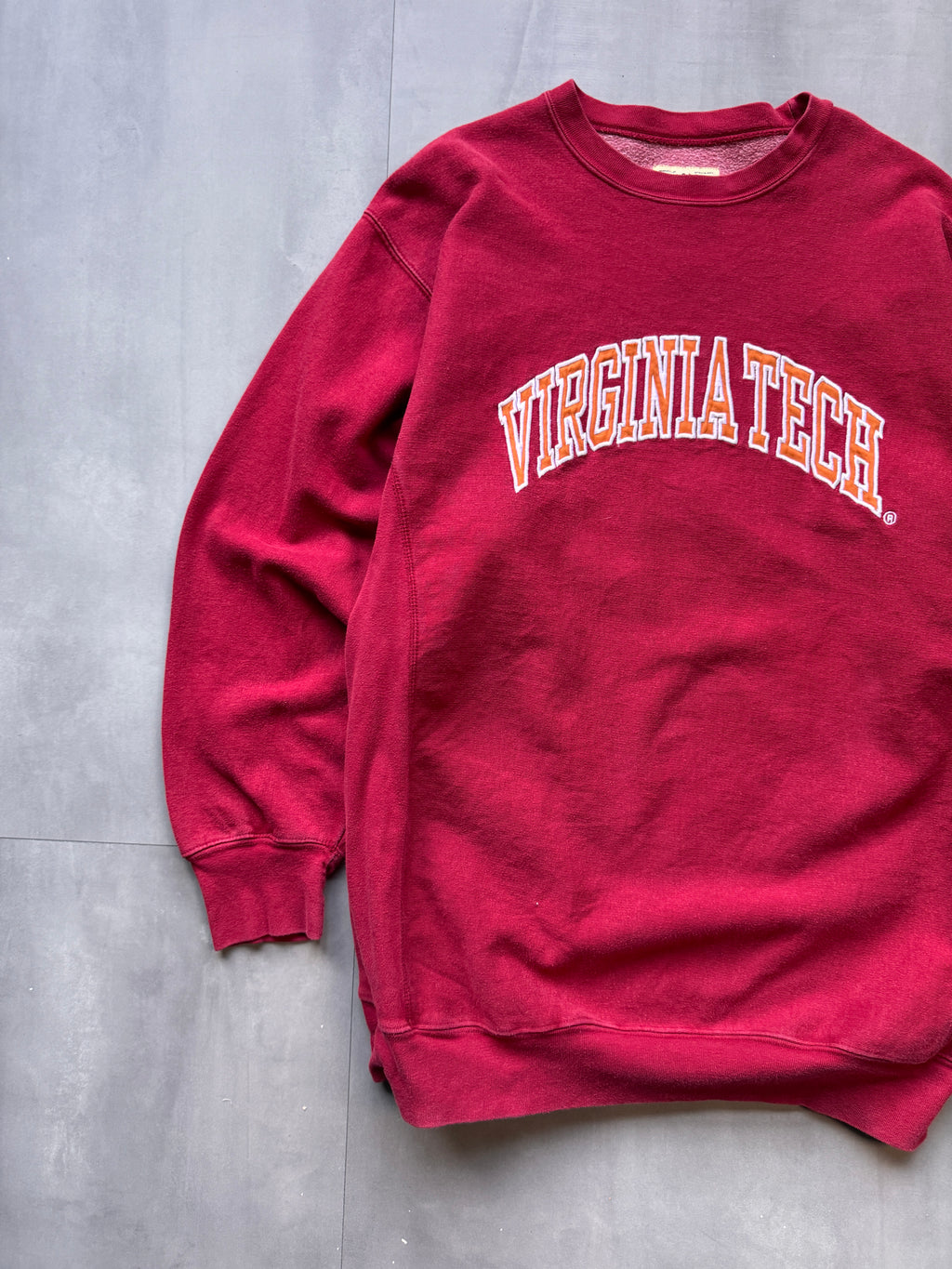VINTAGE STEVE & BARRY'S VIRGINIA TECH HEAVYWEIGHT SWEATER - XXLARGE