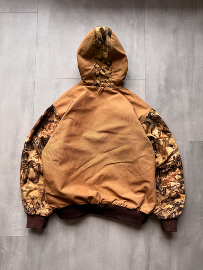 VINTAGE WHITETAILS TAN/REALTREE CAMO ACTIVE JACKET - XLARGE