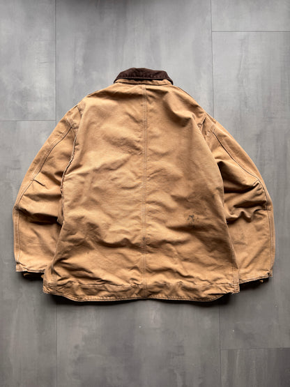 VINTAGE CARHARTT SHERPA LINED TAN ARCTIC JACKET - XXL