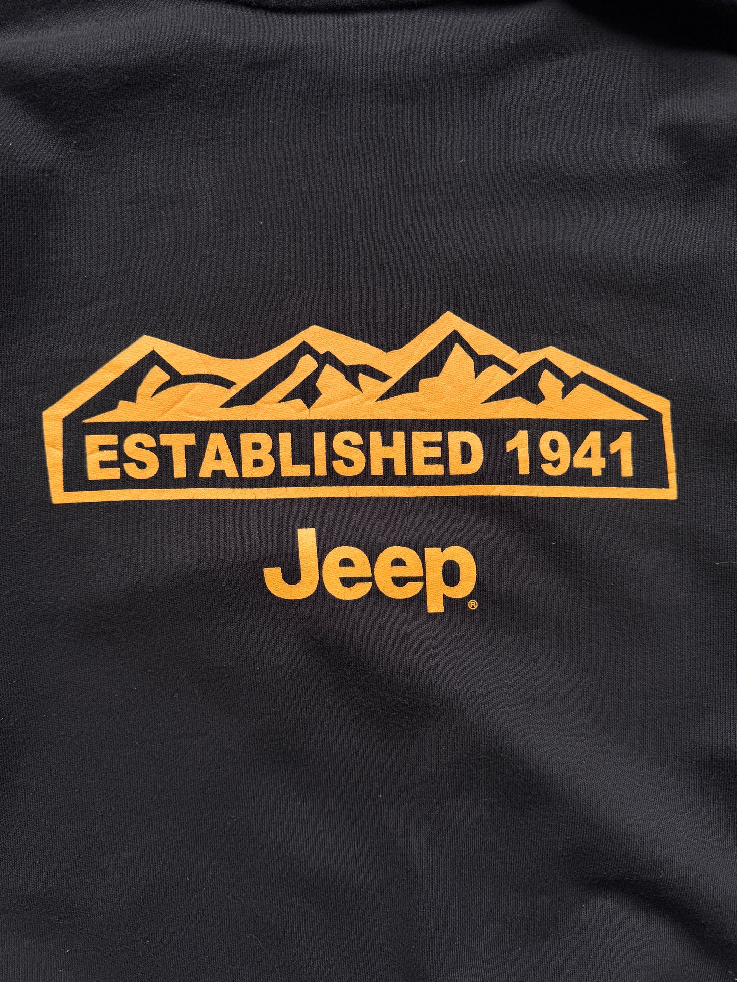 VINTAGE JEEP BLACK SWEATER - M