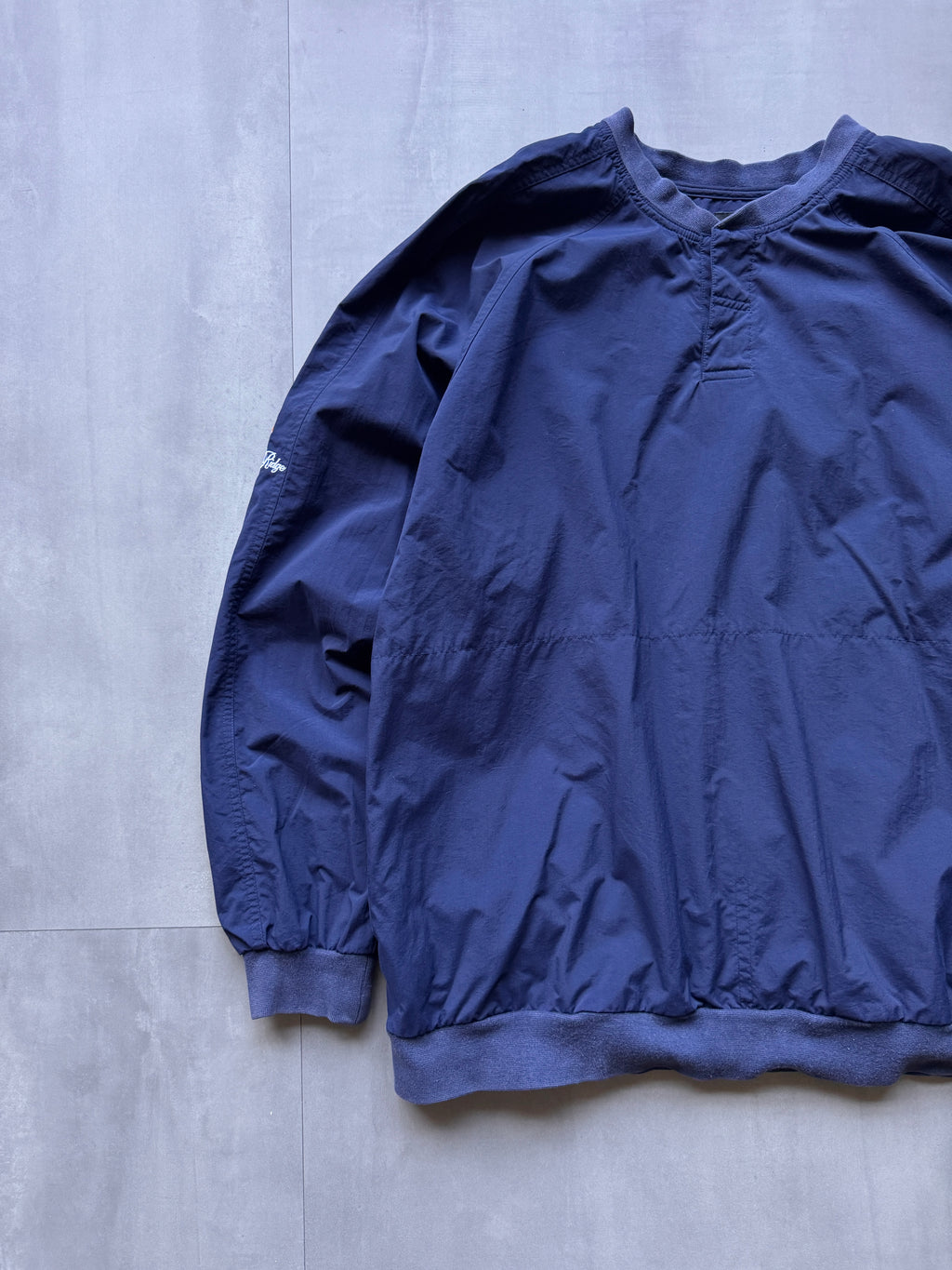 VINTAGE NIKE GOLF NAVY WINDBREAKER - XL