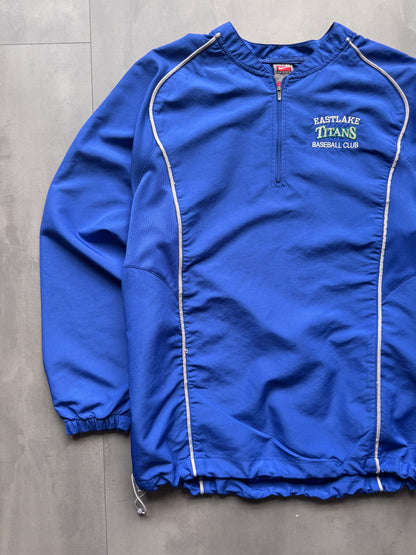 VINTAGE NIKE EASTLAKE TITANS BLUE WINDBREAKER - M
