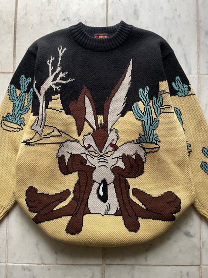 LOONEY TUNES WILEY COYOTE KNIT JUMPER - LARGE