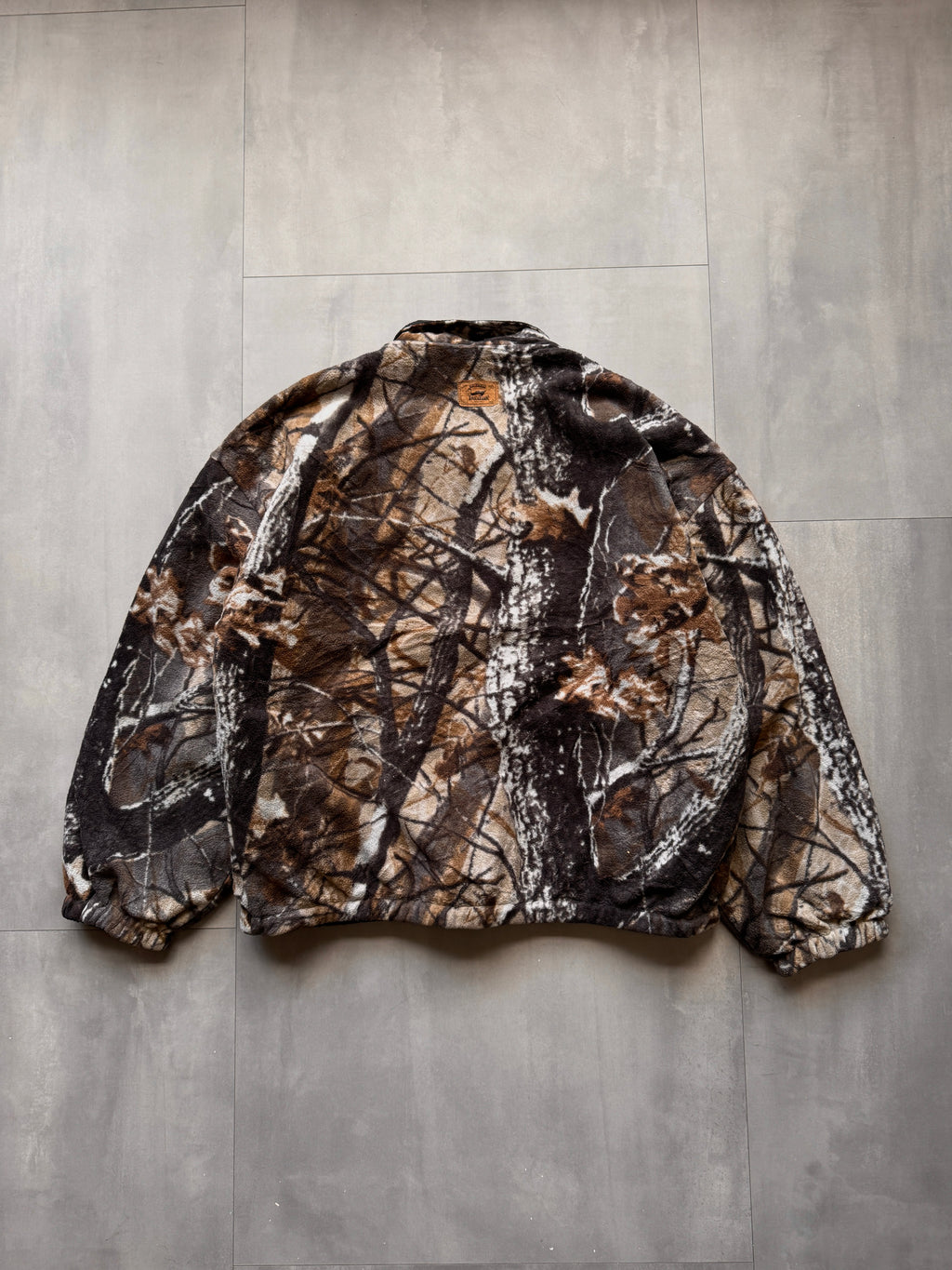 VINTAGE REALTREE DUXBAK 1/4 ZIP FLEECE JACKET - XLARGE