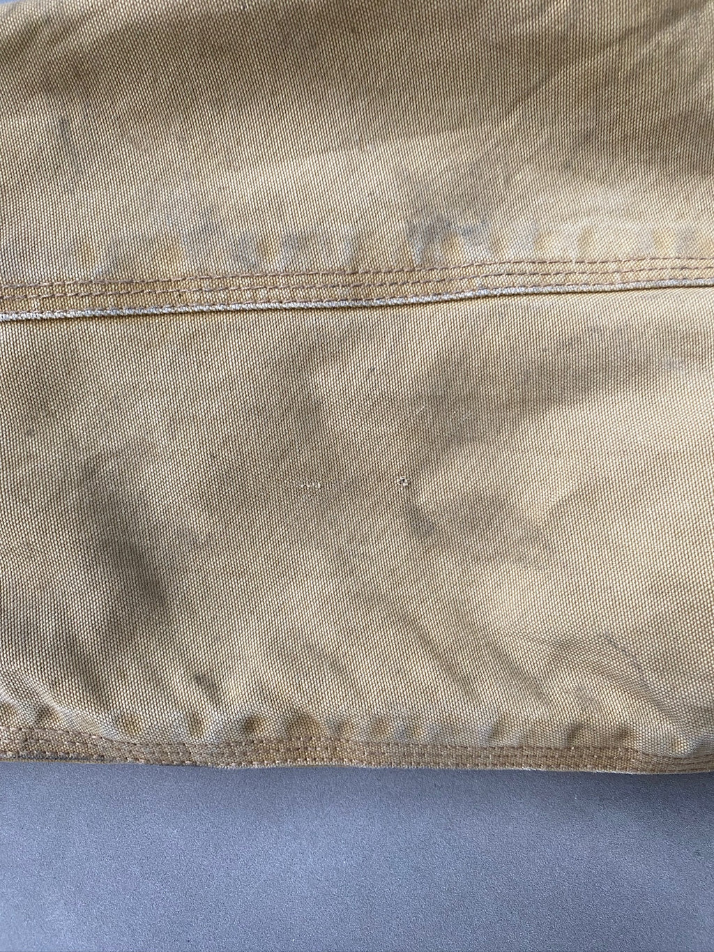 VINTAGE AMERICAN EAGLE TAN DETROIT JACKET - L