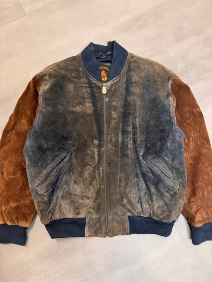 PHASE 3 SUEDE BOMBER JACKET - MEDIUM