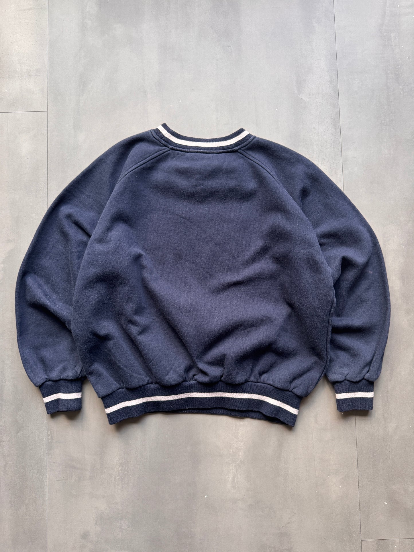 VINTAGE KAPPA NAVY SWEATER - S