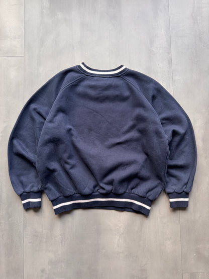 VINTAGE KAPPA NAVY SWEATER - S