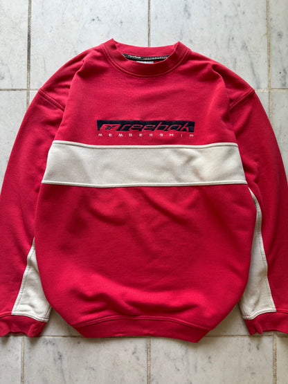 REEBOK RED/GREY SWEATER - LARGE/XLARGE