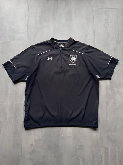 VINTAGE UNDERARMOUR NORTH CAROLINA HARDBALL BLACK SPORT TEE - L